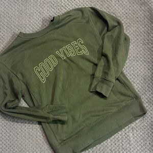 Wonder Nation Olive Crewneck Sweater
